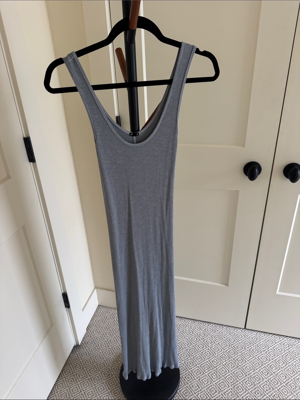 Monrow Knit Tank Dress | Light Blue | Size S